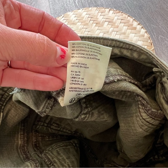 Free People Olive Cropped Pants - Picture 8 of 9